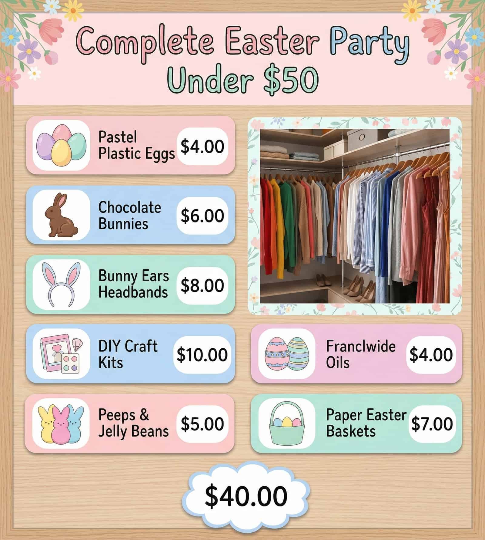 Easter party ideas with affordable decorations and activities for kids and families. Budget-friendly.