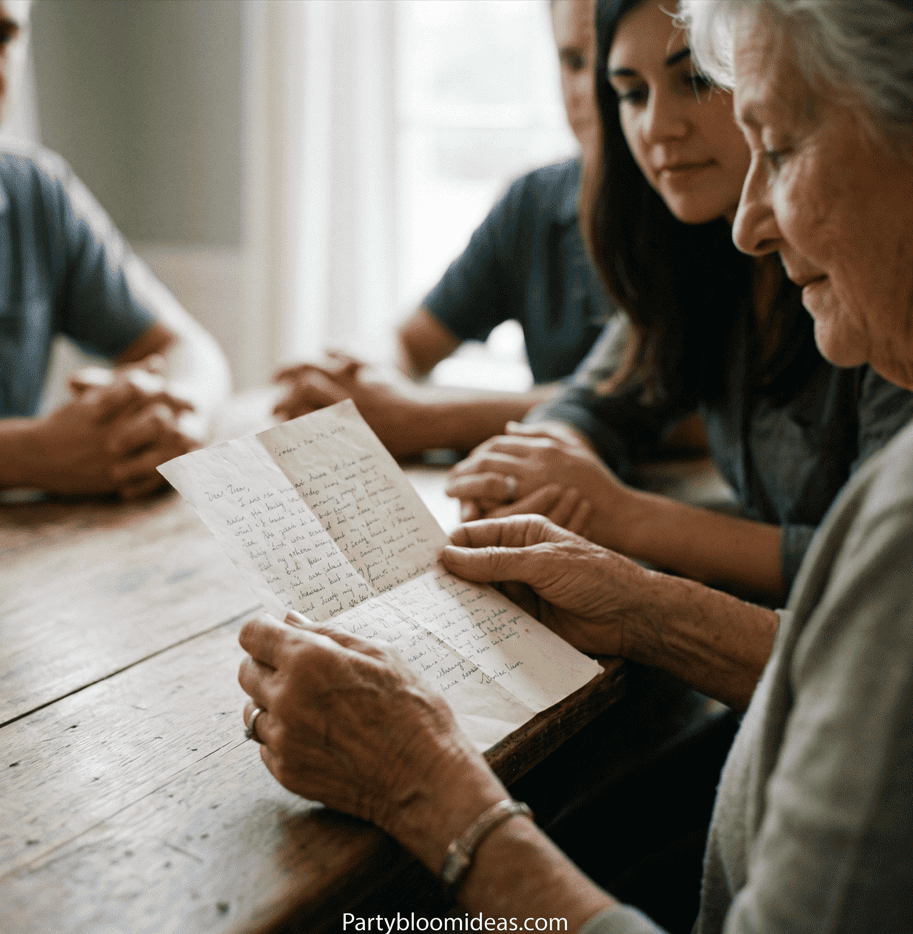 Heartwarming Mother's Day celebration with family sharing memories and love.