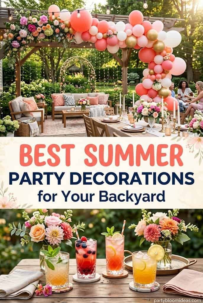 summer backyard party decorations