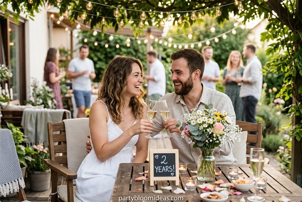 Simple first to fifth wedding anniversary celebration ideas at home