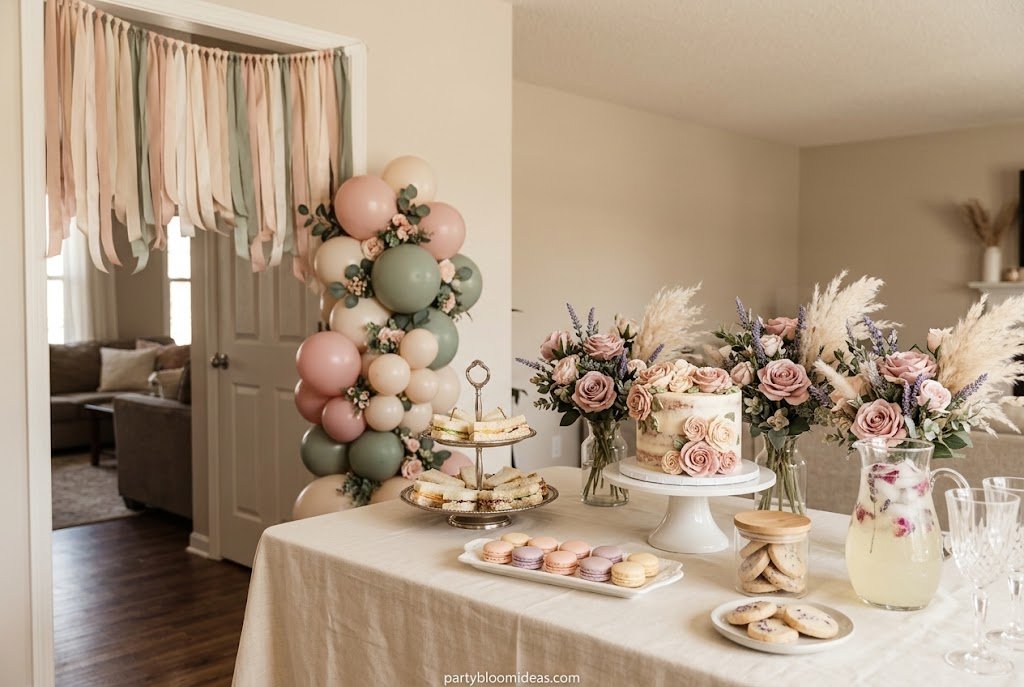One in a Million garden floral first birthday party theme with soft flowers and pastel decor
