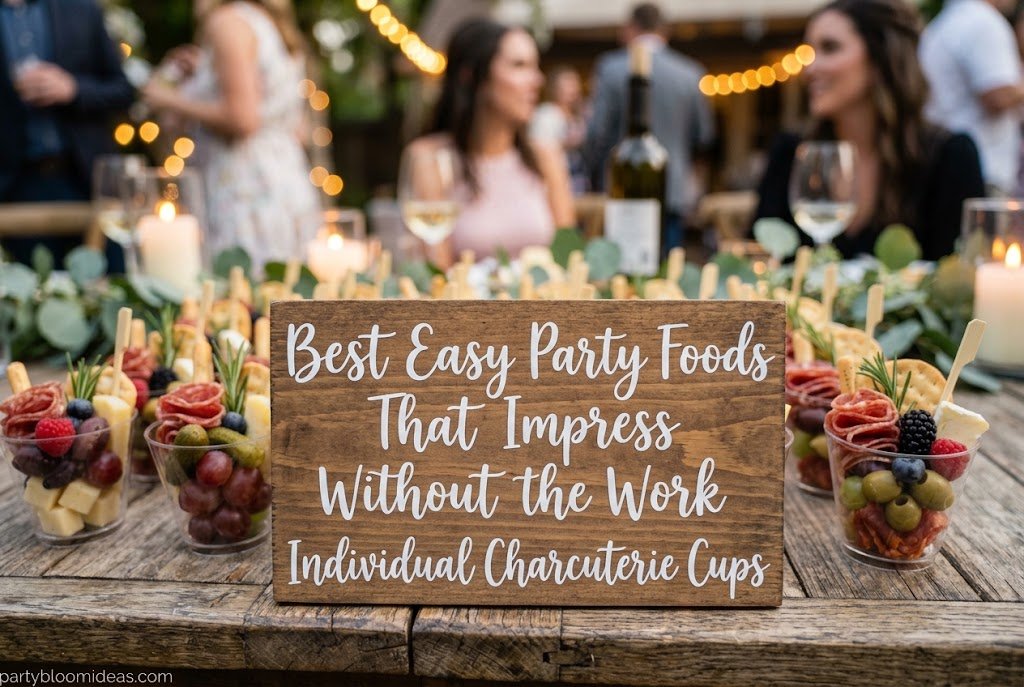 Easy individual charcuterie cups for party guests
