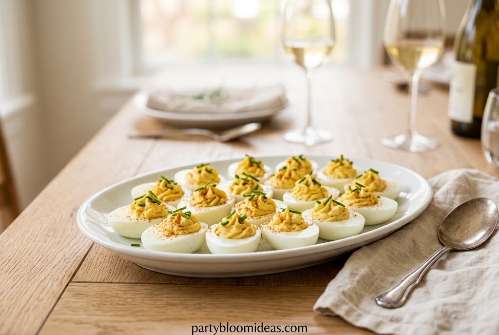 Classic deviled eggs for an easy party appetizer